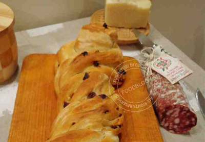 Treccia russa salata con Salame di Brianza DOP