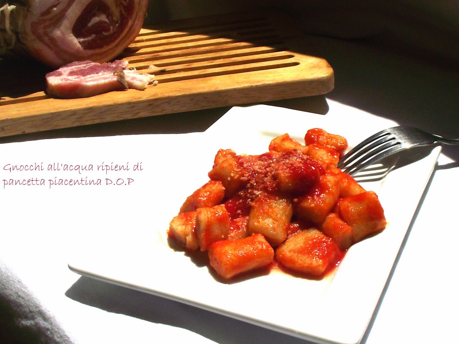 Gnocchi all’acqua ripieni di Pancetta Piacentina DOP