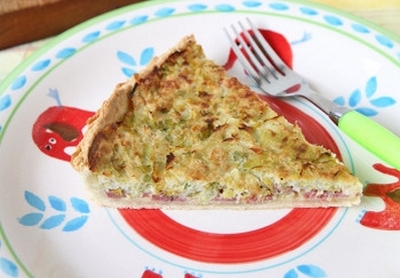 Torta salata con porri e Soppressata di Calabria DOP