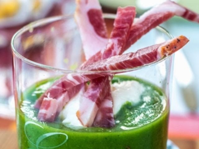 Gazpacho verde con Capocollo di Calabria DOP