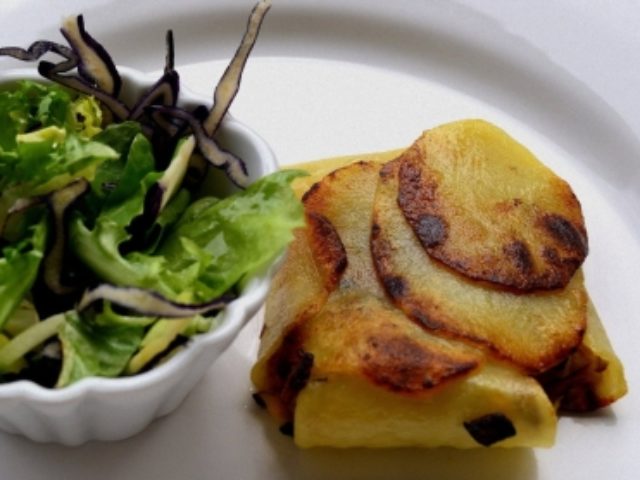 Pacchettini di patate con Pancetta di Calabria DOP