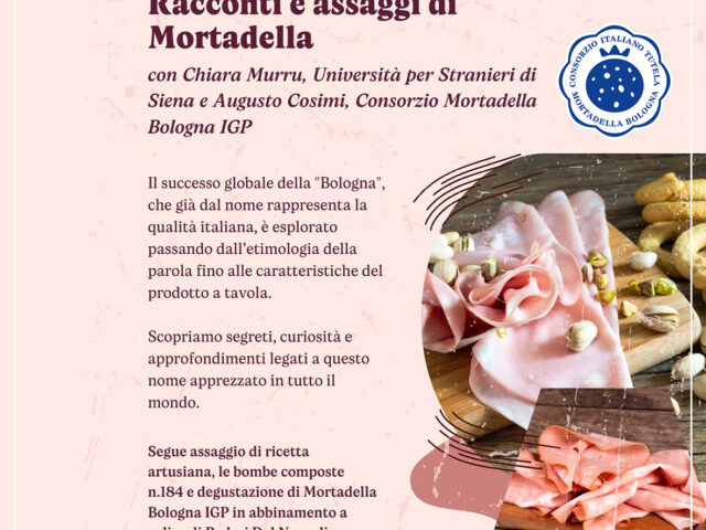 MORTADELLA BOLOGNA IGP CON CASA ARTUSI ALLA 28° EDIZIONE DELLA FESTA ARTUSIANA