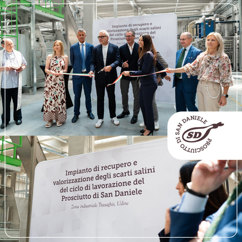 PROSCIUTTO DI SAN DANIELE DOP: NUOVO IMPIANTO TRATTAMENTO SCARTI SALINI 