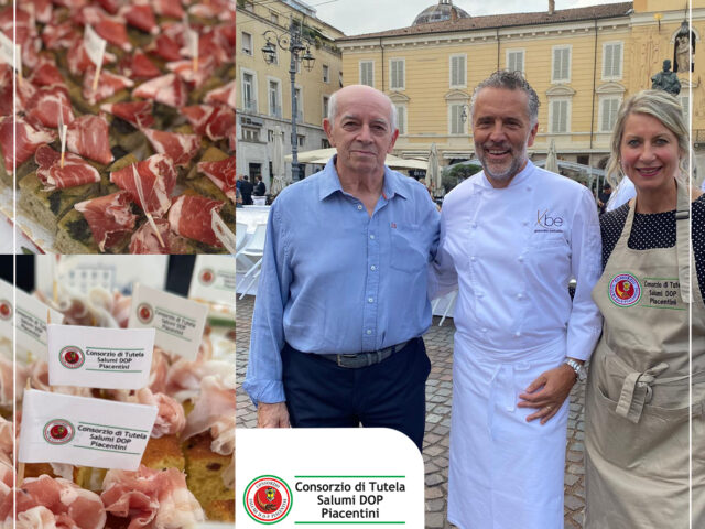 LO CHEF STELLATO GIANCARLO PERBELLINI ALLA “CENA DEI MILLE” RENDE OMAGGIO AI SALUMI DOP PIACENTINI