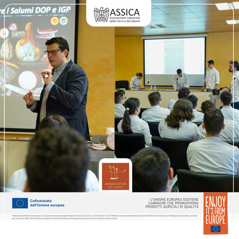 ASSICA E AMBASCIATORI DEL GUSTO INSIEME PER IL PRGETTO “I FUTURI CHEF A SCUOLA DI SALUMI”