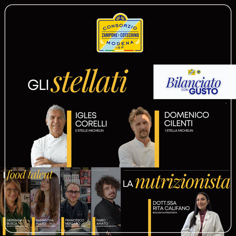 “BILANCIATO CON GUSTO” IL NUOVO PROGETTO DIGITALE  DEL CONSORZIO ZAMPONE E COTECHINO MODENA IGP