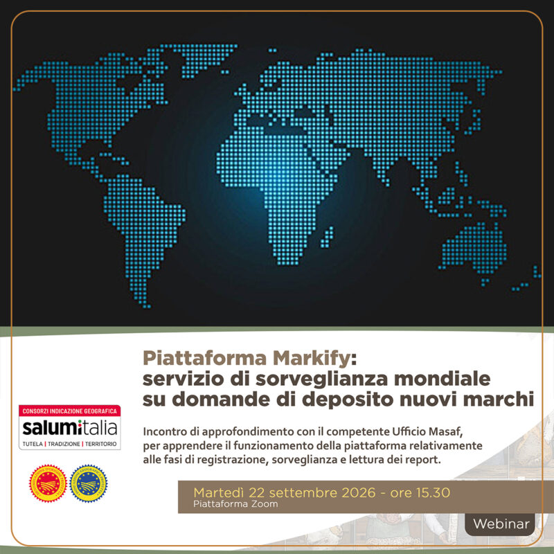 WEBINAR SALUMITALIA SU PIATTAFORMA MARKIFY